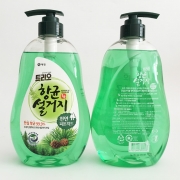 韩国进口爱敬天然松针洗洁精 天 然安全无残留水果蔬菜洗涤剂去油